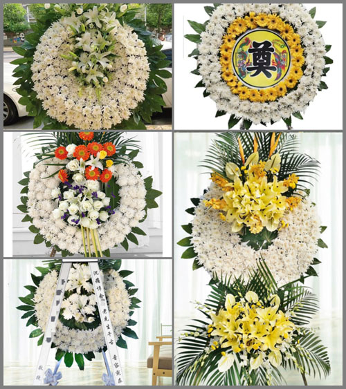 河南南阳镇平县卢医镇白龙庙村花圈速递